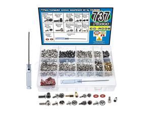 737pcs PC Computer Screw Standoffs Assortment Kit for Hard Drive Computer Case Motherboard Fan Power Graphics 737pcs PC Computer Screw Standoffs Assortment Kit for Hard Drive Computer Case Motherboard Fan Power Graphics