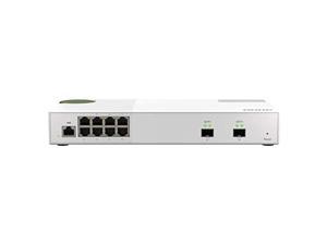 Qnap QSW-M2108-2S Managed Entry-level 10GbE and 2.5GbE Layer 2 Web Managed Switch for SMB Network Deployment