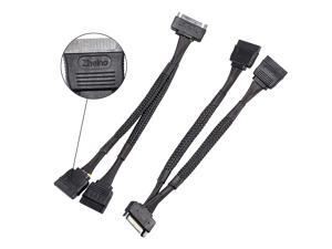 Zheino SATA Power Splitter Cable (2 Pack) SSD Power Cable HDD Power Cable Hard Drive Power Cable 6-Inch/15cm SATA 15 Pin Male to 2xSATA 15 Pin Female Power Y-Splitter Extension Cable Zheino SATA Power Splitter Cable (2 Pack) SSD Power Cable HDD Power Cable Hard Drive Power Cable 6-Inch/15cm SATA 15 Pin Male to 2xSATA 15 Pin Female Power Y-Splitter Extension Cable