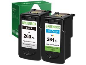greenbox factured ink cartridges 260 and 261 replacement for canon pg-260 xl cl-261 pg-260 cl-261 for canon ts5320 ts6420 tr7020 all in one wireless printer (1 black, 1 color) greenbox factured ink cartridges 260 and 261 replacement for canon pg-260 xl cl-261 pg-260 cl-261 for canon ts5320 ts6420 tr7020 all in one wireless printer (1 black, 1 color)