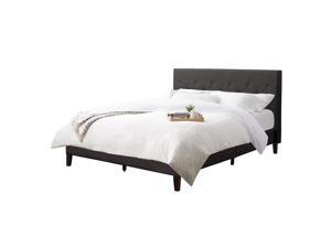 New Corliving Brh-101-Q Nova Ridge Tufted Upholstered Bed, Queen