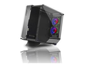 Azza Optima 803 Innovative Case W/Drgb Fans And Tempered Glass, Black