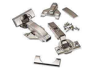 Blum Clip Top Blumotion Soft Close Hinges, 110 Degree, Self Closing, Faceframe With Mounting Plates, And Hinge Cover Plates (1/2 To 3/4 Overlay - Premium - 8 Pack)