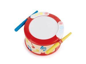 Hape Electronic Kids Drum with Lights & Guided Play| 2 Play Modes Drum Sensory Musical Instrument Toys for Toddler Gift Packing