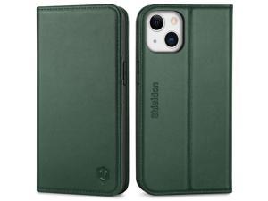 Zell Case For Iphone 13 Leather Iphone 13 5G Wallet Folding Case With Kickstand Rfid Blocking Card Slots Magnetic Shockproof Case Compatible With Iphone 13 5G 61 2021  Midnight Green