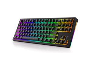 Ractous RTK61P 60 Mechanical Gaming Keyboard RGB Backlit PBT Pudding  keycaps for sale online