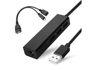 Zell Otg Cable For Fire Tv Stick 4K Lite Max Cube With Usb Ethernet Adapter WHub To Add StorageKeyboardBluetooth