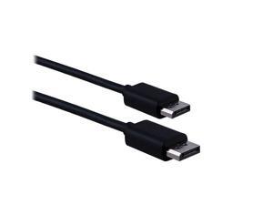 6 DisplayPort Cable, 2 Male Plugs, UltraHD 4K, Audio/Video, High Bit Rate (HBR) 6 DisplayPort Cable, 2 Male Plugs, UltraHD 4K, Audio/Video, High Bit Rate (HBR)