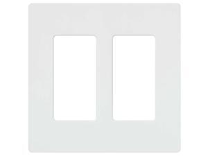 Lutron CW-2-WH Claro Maestro Cw Screw Less Seamless Square Wall Plate, 2 Gang, 4 Lutron CW-2-WH Claro Maestro Cw Screw Less Seamless Square Wall Plate, 2 Gang, 4
