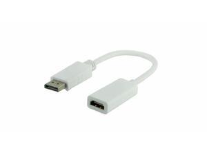 6" DisplayPort to HDMI Adapter, White 6" DisplayPort to HDMI Adapter, White
