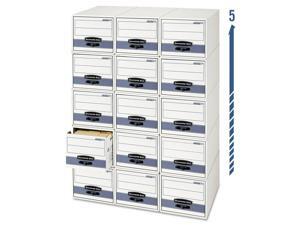 Fellowes Steel Plus Storage Box, Letter, White/blue, 6/ctn 311 NEW Fellowes Steel Plus Storage Box, Letter, White/blue, 6/ctn 311 NEW