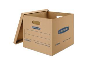 Fellowes Classic Medium Moving Boxes 18lx15wx14h Kraft/blue 8/ctn 7717201 NEW Fellowes Classic Medium Moving Boxes 18lx15wx14h Kraft/blue 8/ctn 7717201 NEW