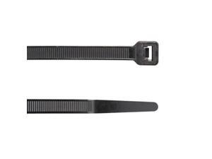 100 Pack UV Black Nylon ACT AL-05-50-RL-0-C 5” Tab Releasable Cable Ties