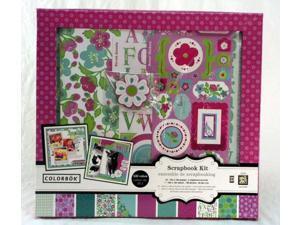 Colorbok BAREFOOT 12x12 DIY Scrapbook Photo Album Kit,16 sheets,6 chipboard acce