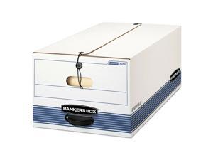Fellowes Stor/file Storage Box, Button Tie, Legal, White/blue, 12/carton 705 NEW Fellowes Stor/file Storage Box, Button Tie, Legal, White/blue, 12/carton 705 NEW