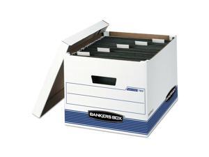 Fellowes Hangnstor Storage Box Lgl/ltr Lift-Off Lid White/blue 4/ctn 785 NEW Fellowes Hangnstor Storage Box Lgl/ltr Lift-Off Lid White/blue 4/ctn 785 NEW