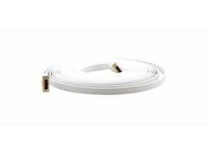 Kramer C-DM/DM/FLAT(W)-50 DVI-D (M) Flat White Single Link Cable - 50ft Kramer C-DM/DM/FLAT(W)-50 DVI-D (M) Flat White Single Link Cable - 50ft