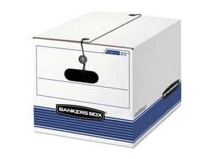 Fellowes Extra Strength Storage Box, Letter/legal, White/blue, 12/ctn 25 NEW Fellowes Extra Strength Storage Box, Letter/legal, White/blue, 12/ctn 25 NEW