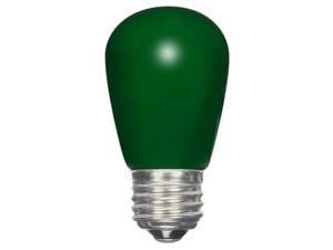 1.4w S14 LED 120v Ceramic Green E26 Medium base
