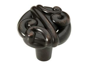 Brainerd (P16594V-VBR-C)30.5mm Venetian Bronze Calligraphy Cabinet Knob-Lot of 5 Brainerd (P16594V-VBR-C)30.5mm Venetian Bronze Calligraphy Cabinet Knob-Lot of 5