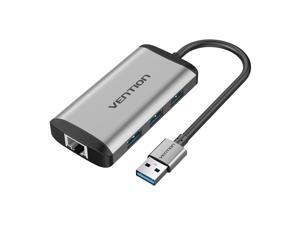 Vention USB 3.0 Hub with RJ45 10/100/1000 Gigabit Ethernet Adapter Converter LAN Wired USB Network Adapter for Windows Surface Pro, MacBook Air/Retina, Chromebook,PC Vention USB 3.0 Hub with RJ45 10/100/1000 Gigabit Ethernet Adapter Converter LAN Wired USB Network Adapter for Windows Surface Pro, MacBook Air/Retina, Chromebook,PC