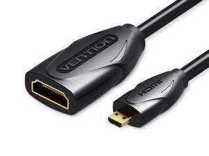 Vention Micro HDMI to HDMI Female Extension Cable HDMI Type D Male to Female HDMI Type A Adatper Cable M/F Converter for Raspberry Pi 4, Sony A6000 Camera(3Ft/1m) Vention Micro HDMI to HDMI Female Extension Cable HDMI Type D Male to Female HDMI Type A Adatper Cable M/F Converter for Raspberry Pi 4, Sony A6000 Camera(3Ft/1m)