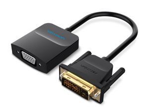 Vention DVI to VGA Adapter,DVI-D 24+1 Male to VGA HD15 Female Adapter Converter Support 1080P for Computer, PC Host, Laptop, Projector Vention DVI to VGA Adapter,DVI-D 24+1 Male to VGA HD15 Female Adapter Converter Support 1080P for Computer, PC Host, Laptop, Projector