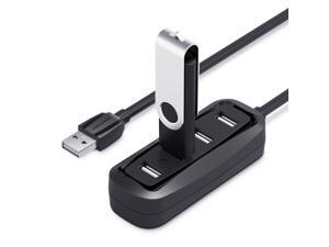 Vention Portable 4-Port USB Hub, 4 x USB 2.0 Port USB Splitter w/ 0.5ft. Extended Cable