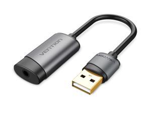 Vention USB Sound Card, External USB Audio Stereo Adapter with 3.5mm Aux for Headset, PC, Laptops, Desktops, PS4, Windows, Mac, and Linux Vention USB Sound Card, External USB Audio Stereo Adapter with 3.5mm Aux for Headset, PC, Laptops, Desktops, PS4, Windows, Mac, and Linux