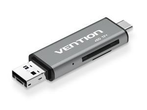 Vention USB Card Reader, Portable 3 in 1 USB 2.0/USB Type C/Micro USB Male Memory Card for TF, SD, Micro SD,USB 2.0 External Mini Card Reader for Mac, Windows, Linux, Chrome, PC, Laptop Vention USB Card Reader, Portable 3 in 1 USB 2.0/USB Type C/Micro USB Male Memory Card for TF, SD, Micro SD,USB 2.0 External Mini Card Reader for Mac, Windows, Linux, Chrome, PC, Laptop