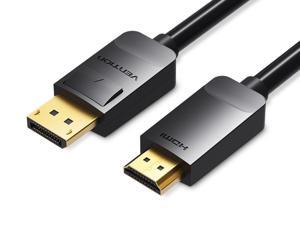 Vention DisplayPort to HDMI Cable ,Gold-Plated DP to HDMI Male 1080P Full HD for PCs ,HDTV, Monitor, Projector DP-HDMI Adapter Vention DisplayPort to HDMI Cable ,Gold-Plated DP to HDMI Male 1080P Full HD for PCs ,HDTV, Monitor, Projector DP-HDMI Adapter