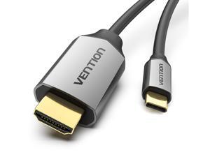 Vention USB C to HDMI Cable (4K@60Hz),USB Type C (Thunderbolt 3 Compatible) to 4K HDMI Cable for MacBook Pro 2018/2017,iPad Pro 2018, Dell XPS, Samsung S9/S8, and More(6Ft/2m) Vention USB C to HDMI Cable (4K@60Hz),USB Type C (Thunderbolt 3 Compatible) to 4K HDMI Cable for MacBook Pro 2018/2017,iPad Pro 2018, Dell XPS, Samsung S9/S8, and More(6Ft/2m)