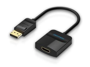 Vention DisplayPort to HDMI Adapter, Display Port to HDMI Converter Male to Female Gold-Plated Cable Cord for Dell HP ThinkPad, HDTV,Monitor, Projector, Desktop Vention DisplayPort to HDMI Adapter, Display Port to HDMI Converter Male to Female Gold-Plated Cable Cord for Dell HP ThinkPad, HDTV,Monitor, Projector, Desktop