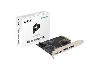 MSI ThunderboltM3 PCI-E 3.0 x4 Add-on Card for 2 x Thunderbolt 3 (USB-C) Ports MSI ThunderboltM3 PCI-E 3.0 x4 Add-on Card for 2 x Thunderbolt 3 (USB-C) Ports