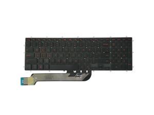 AUTENS Replacement US Keyboard for Dell G3 15 3500 / G3 15 3590 Laptop Red Letter Backlit
