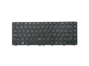 AUTENS Replacement US Keyboard for HP Probook 640 G2 / 640 G3 / 645 G2 / 645 G3 / 430 G4 / 440 G4 Laptop Backlight with Pointer