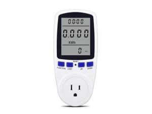 AUTENS Digital Power Meter US Plug LCD Power Saving Energy Monitor Watt Amp Volt KWh Meter Electricity Analyzer