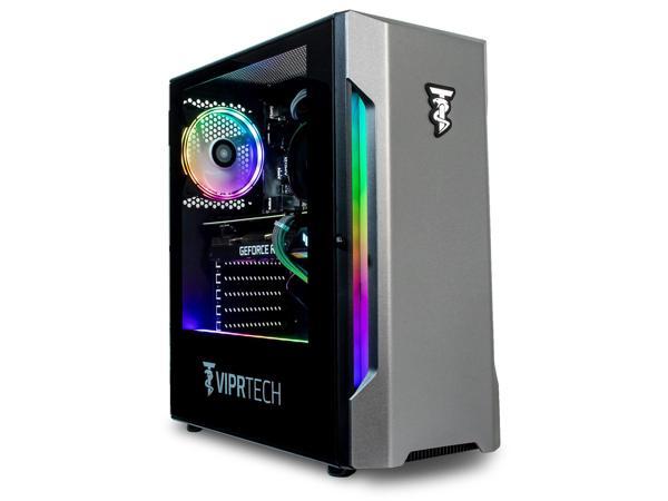 ViprTech.com Avalanche Gaming PC Computer Desktop - AMD Ryzen 5 (12-LCore  3.6Ghz), AMD Radeon RX 580 8GB, 16GB DDR4 RAM, 1TB HDD, 700W PSU, VR-Ready,  RGB, WiFi, Windows 11 Pro 