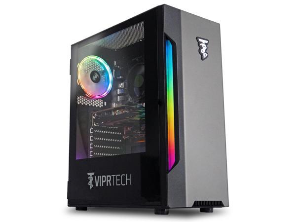 ViprTech.com Avalanche Gaming PC Computer Desktop - AMD Ryzen 5 (12-LCore  3.6Ghz), AMD Radeon RX 580 8GB, 16GB DDR4 RAM, 1TB HDD, 700W PSU, VR-Ready,  RGB, WiFi, Windows 11 Pro 