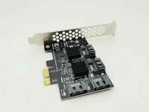 4-Port SATA PCIE to SATA Card PCIE Adapter PCI Express to SATA3.0 Converter 6G Expansion Controller Card Adapter IPFS 4-Port SATA PCIE to SATA Card PCIE Adapter PCI Express to SATA3.0 Converter 6G Expansion Controller Card Adapter IPFS