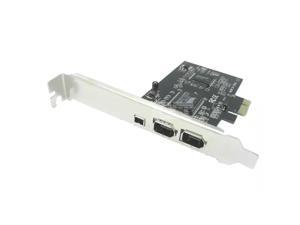Firewire Card,PCIe Firewire 800 Adapter for Windows 10 with Low Profile Bracket and Cable,3 Ports (2x6 Pin 1x4 Pin) IEEE 1394 Firewire Card,PCIe Firewire 800 Adapter for Windows 10 with Low Profile Bracket and Cable,3 Ports (2x6 Pin 1x4 Pin) IEEE 1394