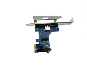 PCIe 1x to USB 30 adapter converter with Jump setting for PCI express to PCI slot card solution