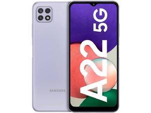 Samsung Galaxy A22 (5G), 6.6" FHD+ Display, 128GB + 4GB RAM, 48MP Camera, Dual SIM, (GSM only | No CDMA) Factory Unlocked 5G Smartphone (Violet) - International Version