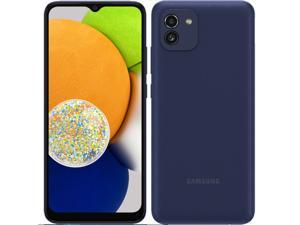 Samsung Galaxy A03 DUAL SIM 64GB ROM + 4GB RAM (GSM only | No CDMA) Factory Unlocked 4G/LTE Smartphone (Blue) - International Version