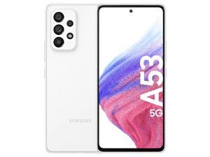 Samsung Galaxy A53 DUAL-SIM 256GB ROM + 8GB RAM (GSM only | No CDMA) Factory Unlocked 5G Smartphone (Awesome White) - International Version
