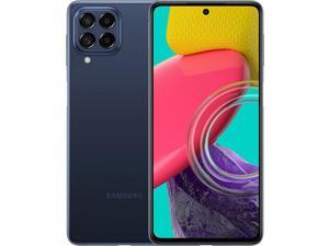 Samsung Galaxy M53 DualSIM 128GB ROM  6GB RAM GSM only  No CDMA Factory Unlocked 5G Smartphone Dark Blue  International Version