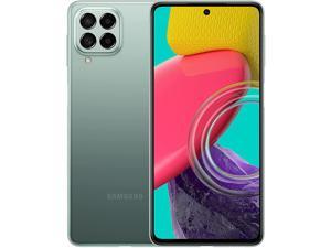 Samsung Galaxy M53 DualSIM 128GB ROM  6GB RAM GSM only  No CDMA Factory Unlocked 5G Smartphone Khaki Green  International Version