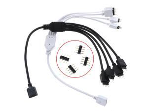 1Pcs 4 Pin RGB LED Connector Cable 1 To 3 RGB 4 Pin LED Extension Splitter Cable 1Pcs 4 Pin RGB LED Connector Cable 1 To 3 RGB 4 Pin LED Extension Splitter Cable