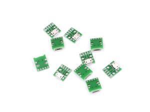 2.54mm MICRO USB to DIP Adapter 5pin Female Connector B Type PCB Converter Pinboard Adaptor 10pcs 2.54mm MICRO USB to DIP Adapter 5pin Female Connector B Type PCB Converter Pinboard Adaptor 10pcs