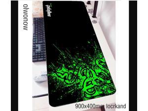 Super large seam super thick gaming mouse pad gaming lol League of Legends keyboard desk pad 900mm/400mm/4mm